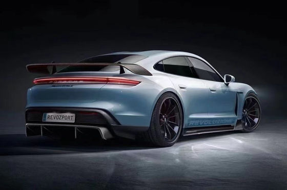 Pièces automobiles pour Porsche Taycan Kit de carrosserie en fibres de carbone TAYCAN mise à niveau REVOZPORT style avant pelle diffuseur spoiler kit de carrosserie