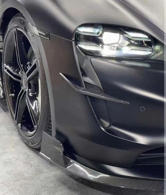 Pièces automobiles pour Porsche Taycan Kit de carrosserie en fibres de carbone TAYCAN mise à niveau REVOZPORT style avant pelle diffuseur spoiler kit de carrosserie