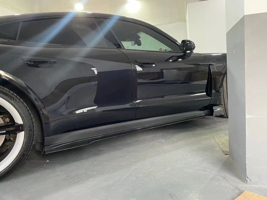 Pièces automobiles pour Porsche Taycan Kit de carrosserie en fibres de carbone TAYCAN mise à niveau REVOZPORT style avant pelle diffuseur spoiler kit de carrosserie