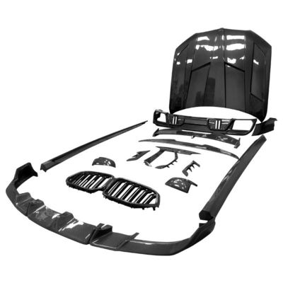 Pièces automobiles pour BMW X6M F96 Kit de carrosserie en fibres de carbone X6M F96 Kit de carrosserie amélioré LARTE Style de conception