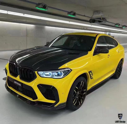 Pièces automobiles pour BMW X6M F96 Kit de carrosserie en fibres de carbone X6M F96 Kit de carrosserie amélioré LARTE Style de conception