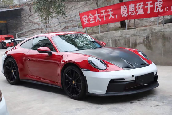 Kit de carrosserie en matière plastique en PP pour Porsche911 992 992 Modèle GT3 amélioré Avant et arrière pare-chocs Jupe côte spoiler Hood Body Kit