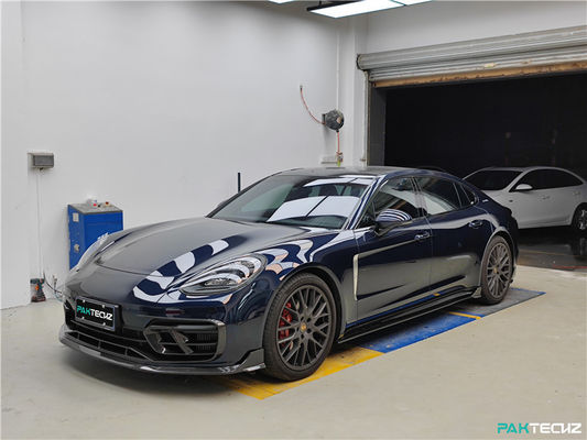Pour Porsche Palamela 971 Kit de carrosserie en fibres de carbone Paramela 971 Kit de carrosserie en fibres de carbone Diffuseur de lèvre avant Spoiler côté jupe