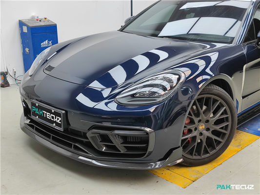 Pour Porsche Palamela 971 Kit de carrosserie en fibres de carbone Paramela 971 Kit de carrosserie en fibres de carbone Diffuseur de lèvre avant Spoiler côté jupe