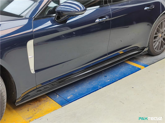 Pour Porsche Palamela 971 Kit de carrosserie en fibres de carbone Paramela 971 Kit de carrosserie en fibres de carbone Diffuseur de lèvre avant Spoiler côté jupe