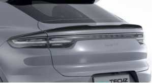 Pour Porsche Cayenne Kit de carrosserie en fibres de carbone Cayenne Fibre de carbone Diffuseur de lèvres avant Spoiler Haute aile Hood Jupe latérale