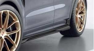 Pour Porsche Cayenne Kit de carrosserie en fibres de carbone Cayenne Fibre de carbone Diffuseur de lèvres avant Spoiler Haute aile Hood Jupe latérale