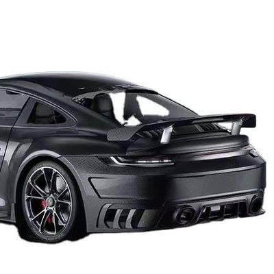 Pour Porsche 992 Turbo Spoiler en fibre de carbone 992 Turbo Upgrade Paktechz Style Spoiler de couverture de queue en fibre de carbone