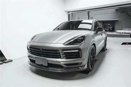 Pour Porsche Cayenne Coupe Kit de carrosserie en fibres de carbone Cayenne Coupe Kit de carrosserie en fibres de carbone avant diffuseur de lèvres