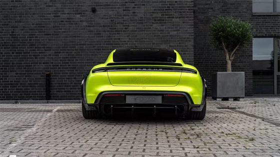 Pour Porsche Taycan Kit large-body Taycan améliore le style PD en fibre de carbone Lips diffuseur avant Spoiler côté jupe Arche de roue