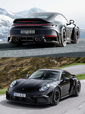Pour Porsche 992 Spoiler en fibre de carbone 992 Modélisé BS Style Spoiler en fibre de carbone