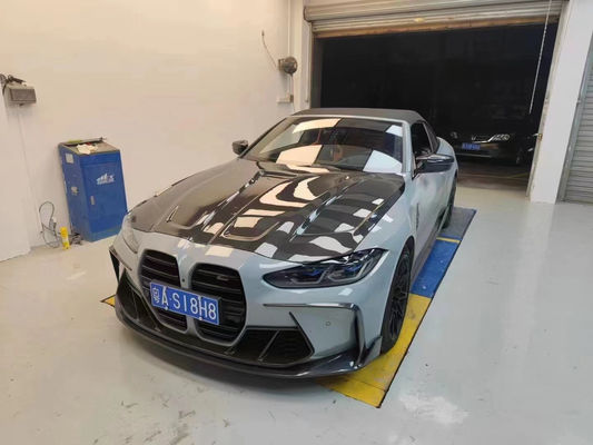 Pour la BMW G80 G82M3 M4 Kit de carrosserie en fibre de carbone G80 G82M3 M4 Modifié Paktechz Style Diffuseur de lèvres avant Spoiler Hood