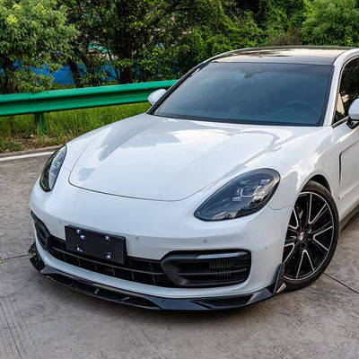 Pour le kit de carrosserie en fibres de carbone de la Porsche Panamera Panamera Fibre de carbone devant la lèvre diffuseur spoiler jupe latérale