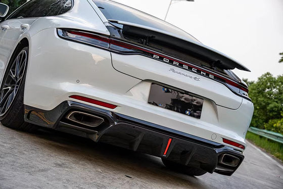 Pour le kit de carrosserie en fibres de carbone de la Porsche Panamera Panamera Fibre de carbone devant la lèvre diffuseur spoiler jupe latérale