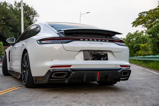 Pour le kit de carrosserie en fibres de carbone de la Porsche Panamera Panamera Fibre de carbone devant la lèvre diffuseur spoiler jupe latérale