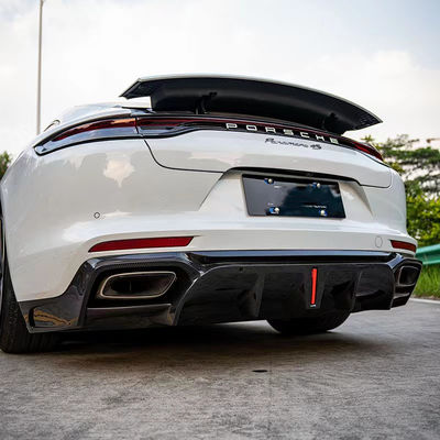 Pour le kit de carrosserie en fibres de carbone de la Porsche Panamera Panamera Fibre de carbone devant la lèvre diffuseur spoiler jupe latérale
