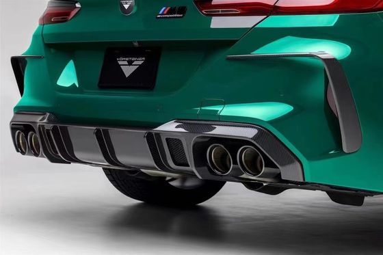 Pour la BMW M8 Kit de carrosserie en fibre de carbone M8 Modernifié Vors Style Carrosserie en fibre de carbone Lips diffuseur avant Spoiler Side Skirt
