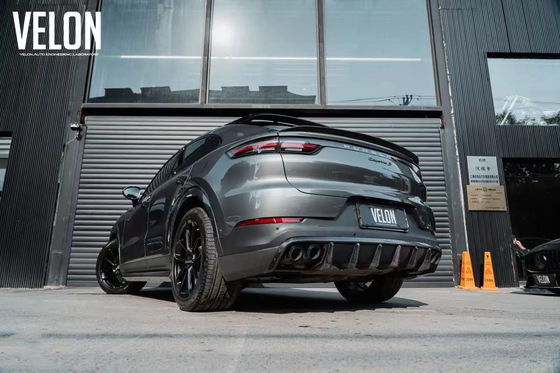 Remplacement 2019 Porsche Cayenne Body Kit Jupe latérale Diffuseur en fibre de carbone sèche Spoiler