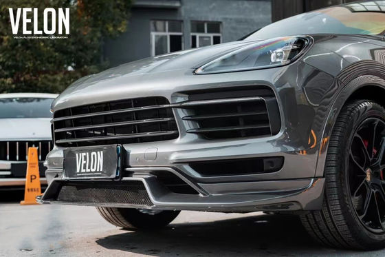 Remplacement 2019 Porsche Cayenne Body Kit Jupe latérale Diffuseur en fibre de carbone sèche Spoiler