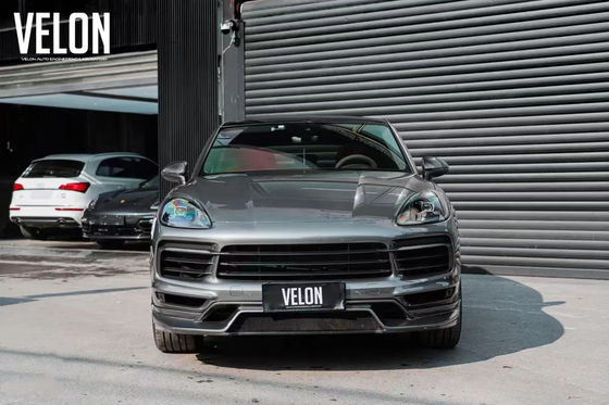 Remplacement 2019 Porsche Cayenne Body Kit Jupe latérale Diffuseur en fibre de carbone sèche Spoiler