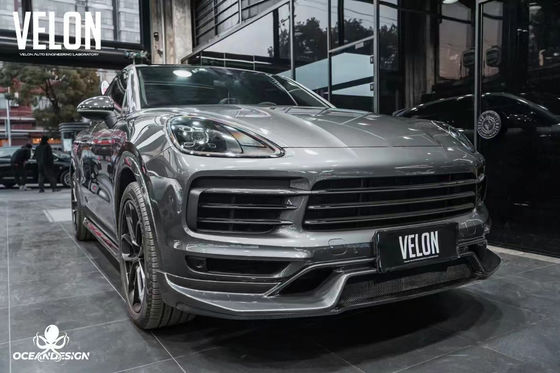 Remplacement 2019 Porsche Cayenne Body Kit Jupe latérale Diffuseur en fibre de carbone sèche Spoiler