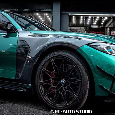 Pour BMW M3 M4 G80 G82 Fender en fibre de carbone M3 M4 G80 G82 Fender en fibre de carbone amélioré de style AE léger