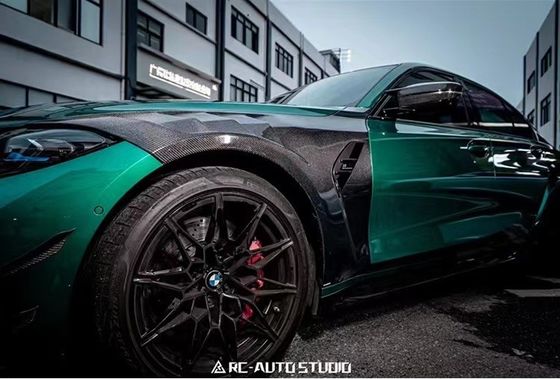 Pour BMW M3 M4 G80 G82 Fender en fibre de carbone M3 M4 G80 G82 Fender en fibre de carbone amélioré de style AE léger