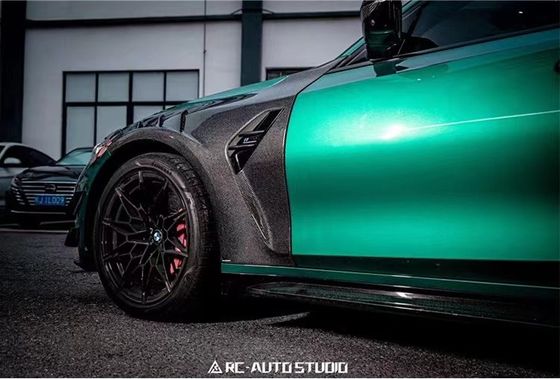 Pour BMW M3 M4 G80 G82 Fender en fibre de carbone M3 M4 G80 G82 Fender en fibre de carbone amélioré de style AE léger