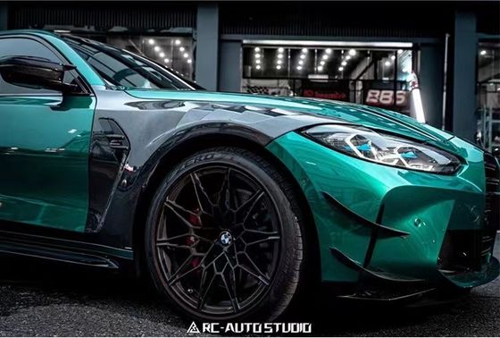 Pour BMW M3 M4 G80 G82 Fender en fibre de carbone M3 M4 G80 G82 Fender en fibre de carbone amélioré de style AE léger