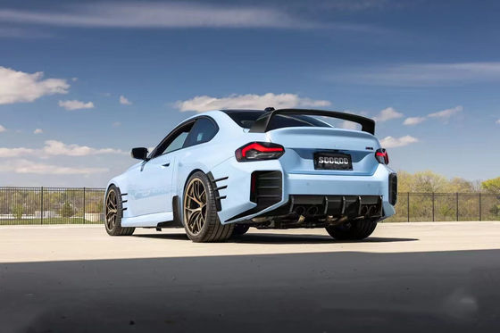 Pour la BMW M2 G87 Kit de carrosserie en fibre de carbone M2 G87 Modifié MP Style Carrosserie en fibre de carbone diffuseur de lèvres avant
