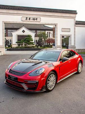 MSY Panamera 971 Kit de carrosserie en fibre de carbone rouge remplace le pare-chocs avant Spoiler widebody Kit