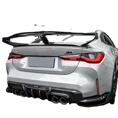 Pour BMW Série 4 G80 G82 M3 M4 Spoiler en fibre de carbone G80 G82 M3 M4 Upgraded GTR Style Spoiler Wing