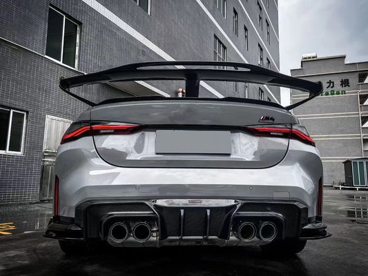Pour BMW Série 4 G80 G82 M3 M4 Spoiler en fibre de carbone G80 G82 M3 M4 Upgraded GTR Style Spoiler Wing