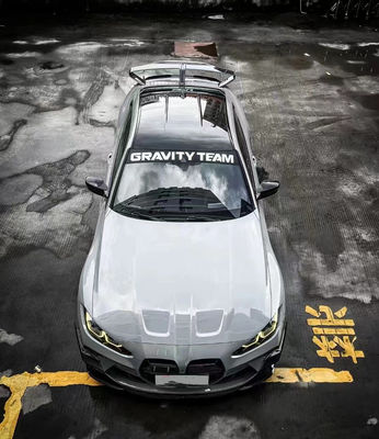 Pour BMW Série 4 G80 G82 M3 M4 Spoiler en fibre de carbone G80 G82 M3 M4 Upgraded GTR Style Spoiler Wing