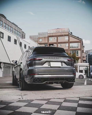 Cayenne Porsche Body Kit Diffuseur de lèvres avant en fibre de carbone sèche