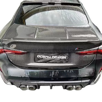 Pour BMW G87 M2 Couverture arrière du coffre en fibre de carbone G87 M2 Couverture arrière en fibre de carbone de type CSL et capot du coffre