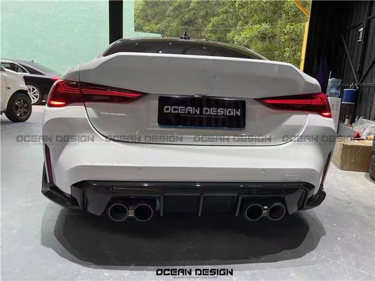 Pour BMW G87 M2 Couverture arrière du coffre en fibre de carbone G87 M2 Couverture arrière en fibre de carbone de type CSL et capot du coffre