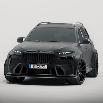 Pour BMW X7 Kit de carrosserie en fibre de carbone X7 Kit de carrosserie en fibre de carbone Diffuseur de lèvre avant Spoiler Hood