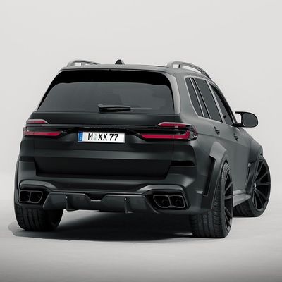 Pour BMW X7 Kit de carrosserie en fibre de carbone X7 Kit de carrosserie en fibre de carbone Diffuseur de lèvre avant Spoiler Hood
