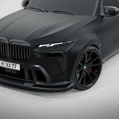 Pour BMW X7 Kit de carrosserie en fibre de carbone X7 Kit de carrosserie en fibre de carbone Diffuseur de lèvre avant Spoiler Hood