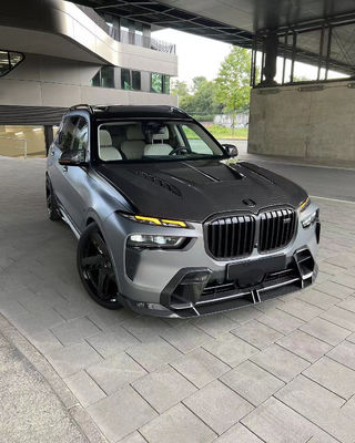 Pour la BMW X7 Carbone Fiber Hood X7 Kit de couverture du moteur en fibre de carbone de type LD