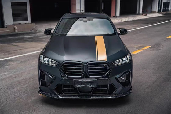 Pour BMW X5M X6M Carrosserie en fibres de carbone X5M X6M Carrosserie en fibres de carbone Diffuseur de lèvres avant Spoiler