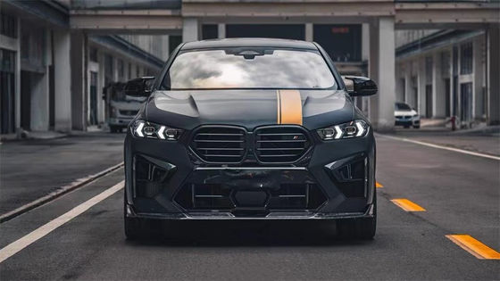 Pour BMW X5M X6M Carrosserie en fibres de carbone X5M X6M Carrosserie en fibres de carbone Diffuseur de lèvres avant Spoiler