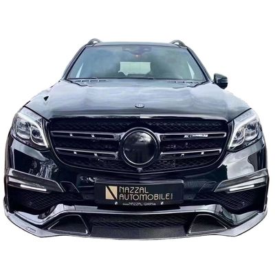 Kit de carrosserie en fibres de carbone pour soutiens-gorge GLS63 320 400 450 500 X166 Kit de carrosserie en fibres de carbone GLS63 Diffuseur arrière à pelle avant