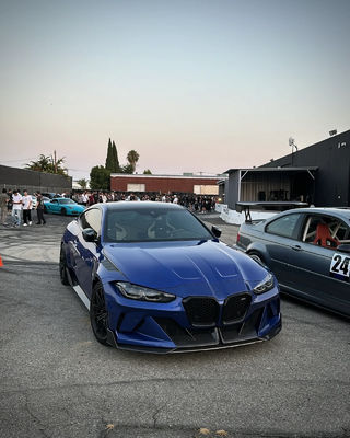 4 Coupé Bmw M3 Body Kit Bleu Remplacer avant GEEX Style avant pare-chocs