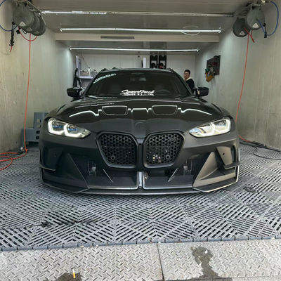 4 Coupé Bmw M3 Body Kit Bleu Remplacer avant GEEX Style avant pare-chocs