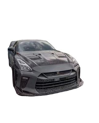 Pour Nissan GTR R35 Body Kit en fibre de carbone GTR Amélioré Top Style Fibre de carbone avant et arrière pare-chocs Spoilers de jupe latérale
