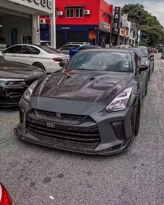 Pour Nissan GTR R35 Body Kit en fibre de carbone GTR Amélioré Top Style Fibre de carbone avant et arrière pare-chocs Spoilers de jupe latérale