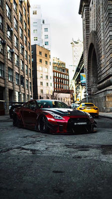 Hot 2022 Produits GTR R35wide Bodyki Body Kit pour Nissan GTR R35 Spoiler de pare-chocs avant et arrière