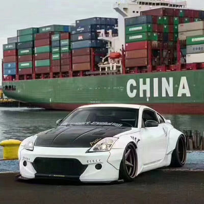 350Z Nissan Body Kit Fibre de résine pare-chocs arrière diffuseur automatique avant spoiler jupe latérale
